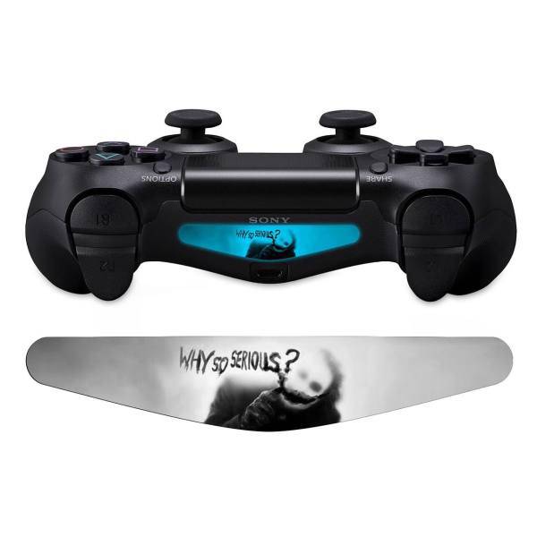 برچسب دوال شاک 4 ونسونی طرحWhy So Serious، Wensoni Why So Serious DualShock 4 Lightbar Sticker