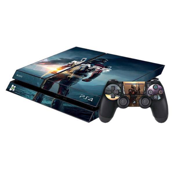 برچسب افقی پلی استیشن 4 آی گیمر طرح Mass Effect، IGamer Mass Effect Play Station 4 Horizontal Cover