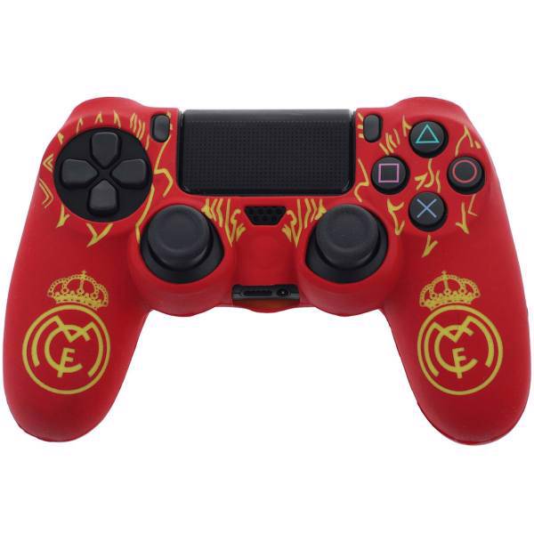 محافظ دسته دوال شاک 4 مدل Real Madrid، Real Madrid Dual Shock 4 Controller Cover