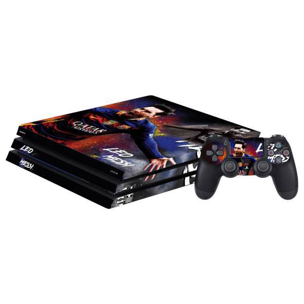 برچسب افقی پلی استیشن 4 پرو گراسیپا طرح مسی، Grasipa Messi PlayStation 4 Pro Horizontal Cover