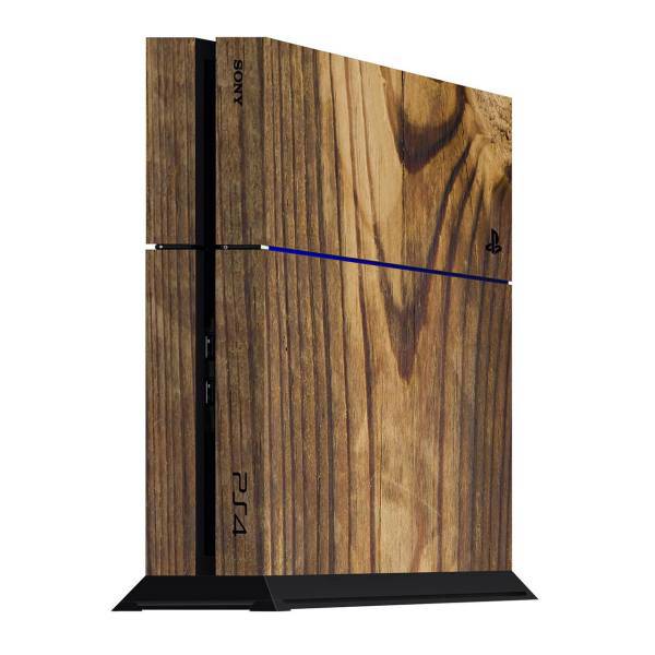 برچسب عمودی پلی استیشن 4 ونسونی طرح Real Wood، Wensoni Real Wood PlayStation 4 Vertical Cover