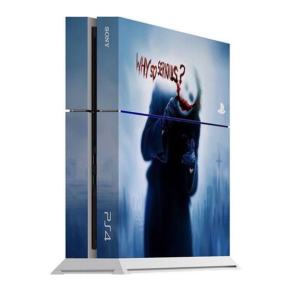 برچسب عمودی پلی استیشن 4 ونسونی طرح Why So Serious، Wensoni Why So Serious PlayStation 4 Vertical Cover