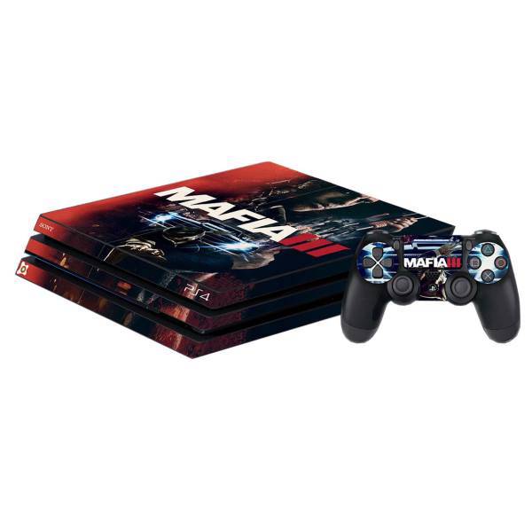 برچسب پلی استیشن 4 Pro آی گیمر طرح Mafia، IGamer Mafia Play Station 4 Pro Cover