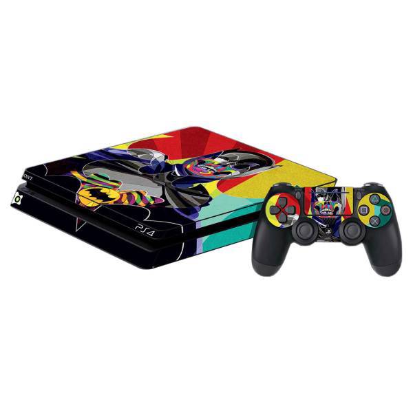 برچسب پلی استیشن 4 اسلیم آی گیمر طرح Abstract Batman، Igamer Abstract Batman Play Station 4 Slim Cover