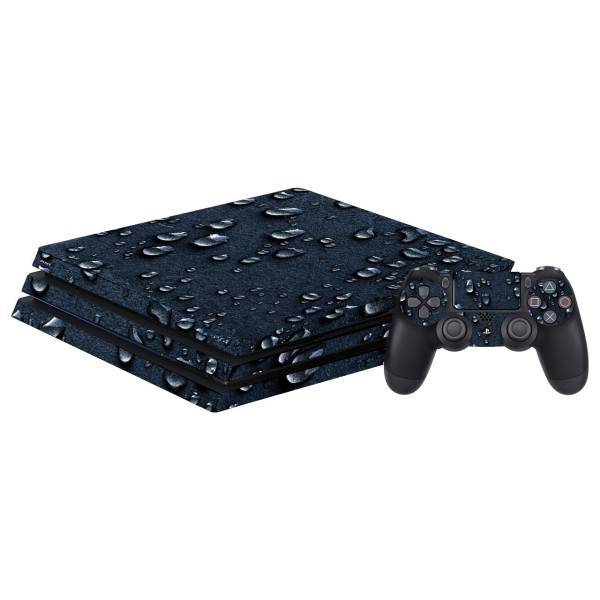 برچسب افقی پلی استیشن 4 پرو گراسیپا طرح باران، Grasipa Rain PlayStation 4 Pro Horizontal Cover