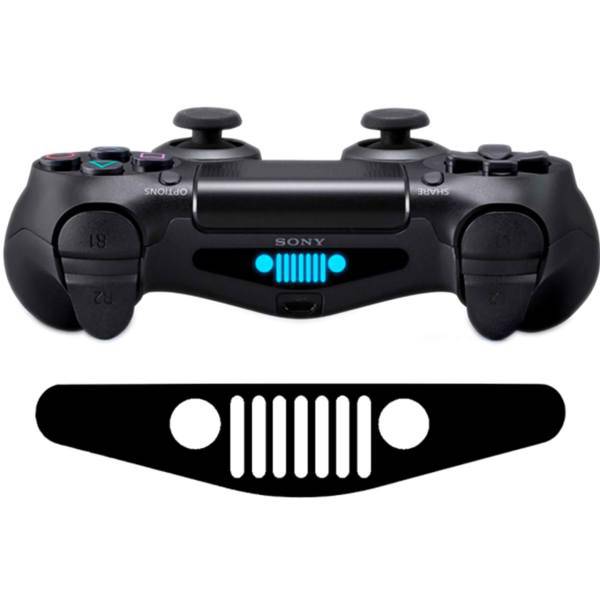 برچسب دوال شاک 4 ونسونی طرح Jeep Face، Wensoni Jeep Face DualShock 4 Lightbar Sticker