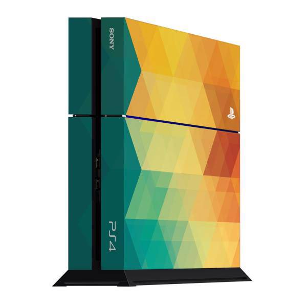 برچسب عمودی پلی استیشن 4 ونسونی طرح Abstract Geometric، Wensoni Abstract Geometricl PlayStation 4 Vertical Cover