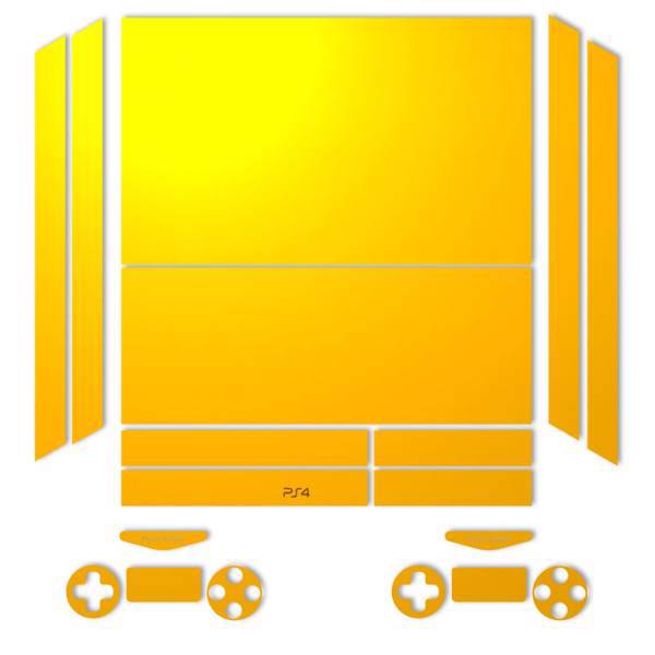 برچسب ماهوت مدلYellow Color Special مناسب برای کنسول بازی PS4، MAHOOT Yellow Color Special Sticker for PS4