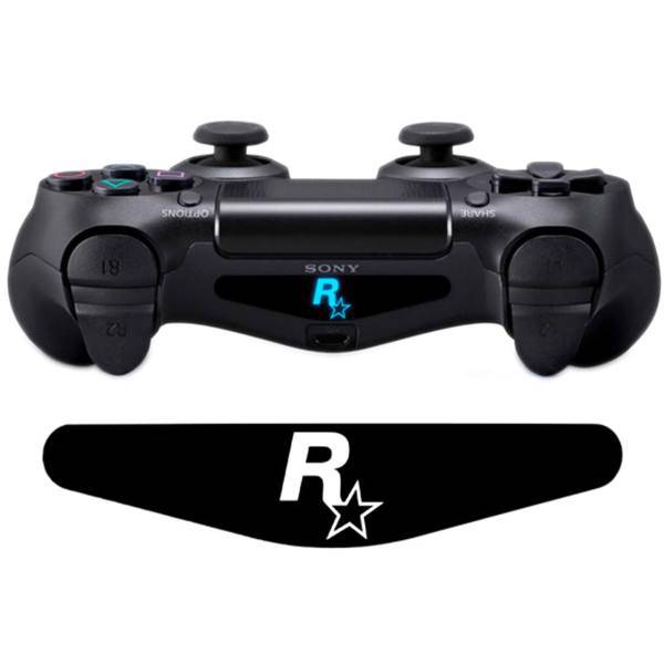 برچسب دوال شاک 4 ونسونی طرح Rockstar، Wensoni Rockstar DualShock 4 Lightbar Sticker