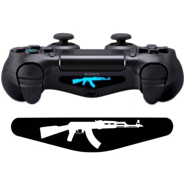 برچسب دوال شاک 4 ونسونی طرح AK 47، Wensoni AK 47 DualShock 4 Lightbar Sticker