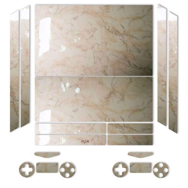 برچسب ماهوت مدل Almond-Marble Special مناسب برای کنسول بازی PS4، MAHOOT Almond-Marble Special Sticker for PS4