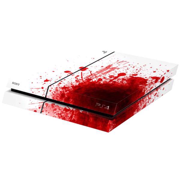 برچسب پلی استیشن 4 ونسونی طرح Blood Splash، Wensoni Blood Splash PlayStation 4 Horizontal Cover