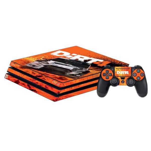 برچسب پلی استیشن 4 Pro آی گیمر طرح Dirt4، IGamer Dirt4 Play Station 4 Pro Cover