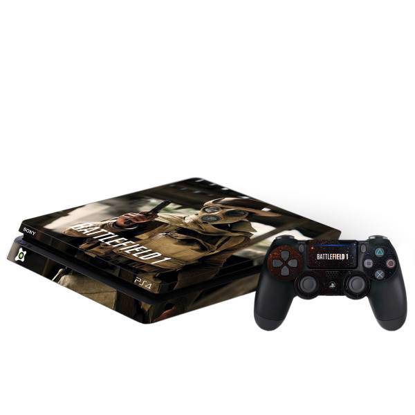 برچسب پلی استیشن 4 اسلیم آی گیمر طرح Battlefield 1، IGamer Battlefield 1 Play Station 4 Slim Cover