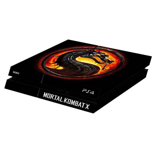 برچسب افقی پلی استیشن 4 ونسونی طرح Mortal Kombat Logo، Wensoni Mortal Kombat Logo PlayStation 4 Horizental Cover