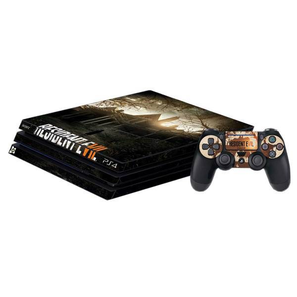 برچسب پلی استیشن 4 Pro آی گیمر طرح Resident Evil، IGamer Resident Evil Play Station 4 Pro Cover