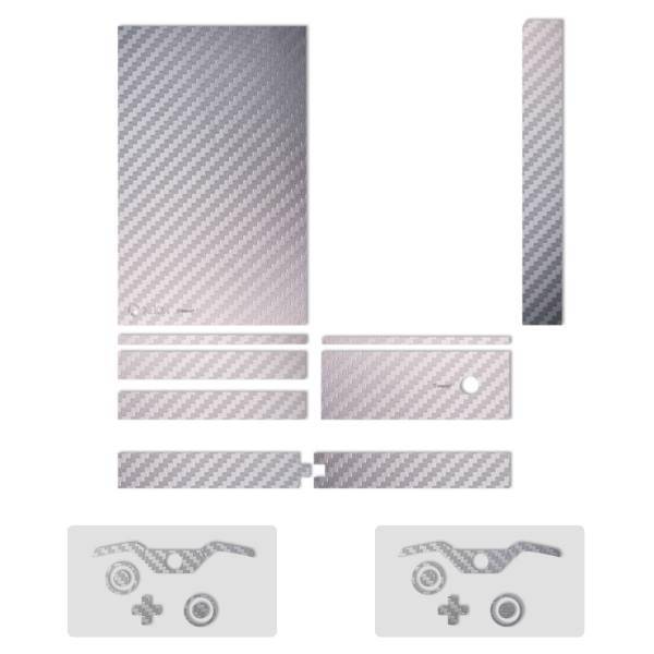 برچسب ماهوت مدلSilver Carbon-fiber Texture مناسب برای کنسول بازی Xbox One، MAHOOT Silver Carbon-fiber Texture Sticker for Xbox One