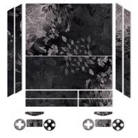 برچسب ماهوت مدلBlack Wild-flower Texture مناسب برای کنسول بازی PS4 - MAHOOT Black Wild-flower Texture Sticker for PS4