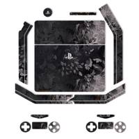 برچسب ماهوت مدلBlack Wild-flower Texture مناسب برای کنسول بازی PS4 Slim - MAHOOT Black Wild-flower Texture Sticker for PS4 Slim