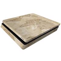 برچسب افقی پلی استیشن 4 اسلیم ونسونی طرح Ancient World Map Wensoni Ancient World Map PlayStation 4 Slim Horizontal Cover