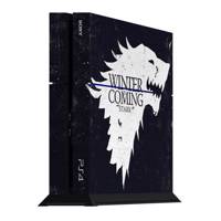 برچسب عمودی پلی استیشن 4 ونسونی طرح Winter is Coming Black Wensoni Winter is Coming Black PlayStation 4 Vertical Cover