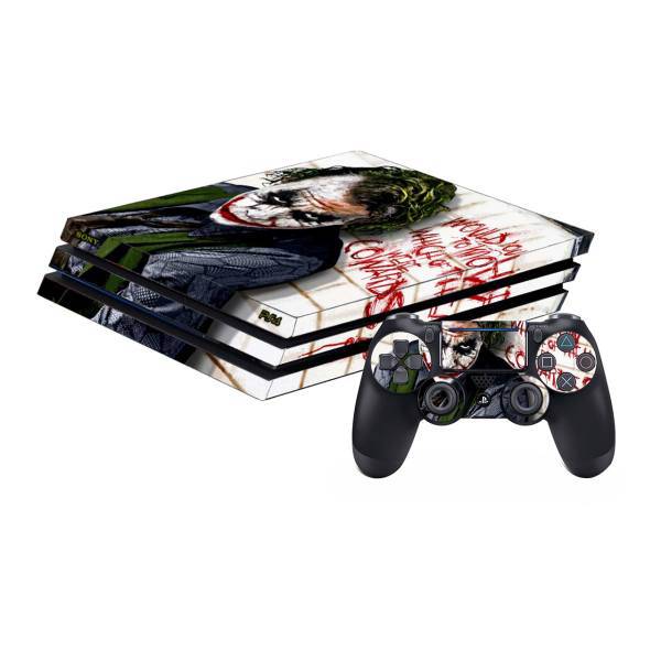 برچسب پلی استیشن 4 Pro پلی اینفینی مدل Joker، Play infini Joker Play Station 4 Pro Cover