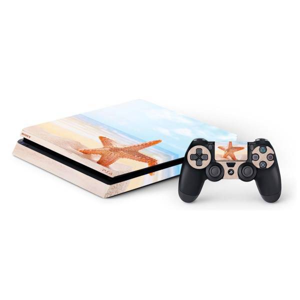 برچسب افقی پلی استیشن 4 دکوگراف طرح ستاره دریایی، Decograph Seastar PlayStation 4 Horizontal Cover