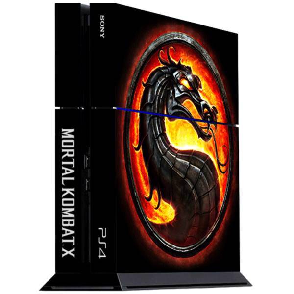 برچسب عمودی پلی استیشن 4 ونسونی طرح Mortal Kombat Logo، Wensoni Mortal Kombat Logo PlayStation 4 Vertical Cover