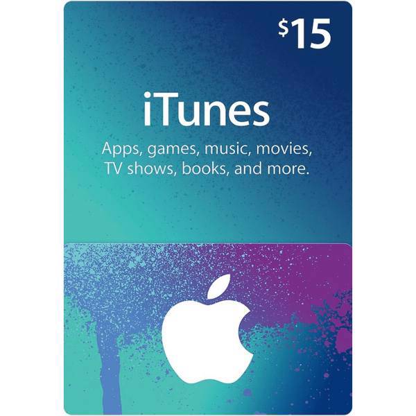 گیفت کارت 15 دلاری آیتونز آمریکا، Itunes 15 usd Gift Card