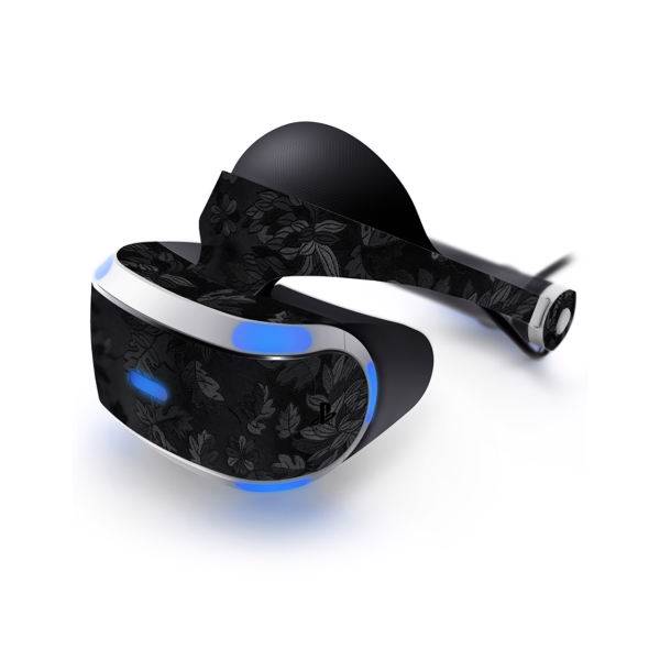 برچسب ماهوت مدل گل‌های وحشی مشکی مناسب برای عینک واقعیت مجازی PlayStation VR، MAHOOT Black wild Flower Sticker - PlayStation VR