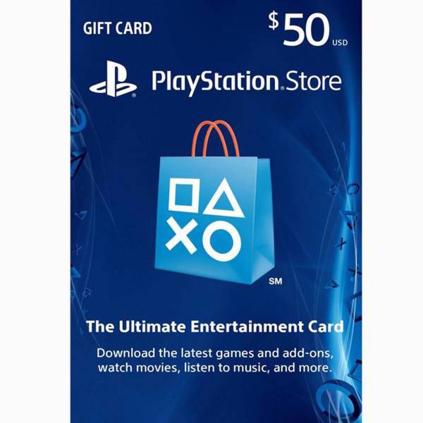 گیفت کارت 50 دلاری پلی استیشن نتورک آمریکا، Play Station Network PSN 50 Usd Gift Card US