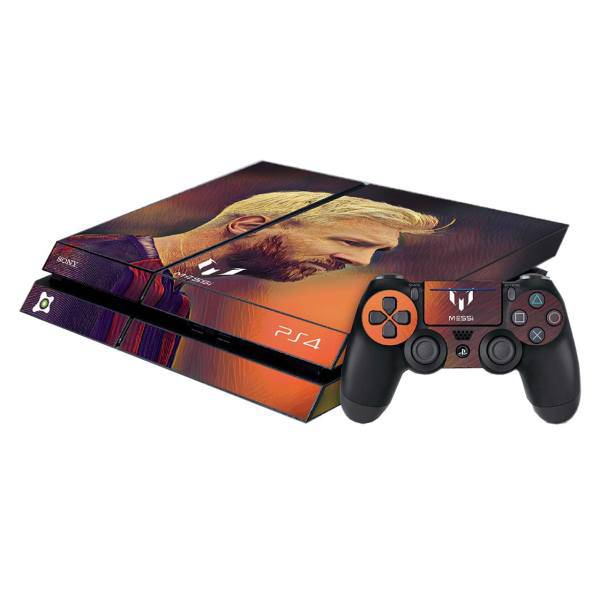 برچسب افقی پلی استیشن 4 آی گیمر طرح Messi، IGamer Messi Play Station 4 Horizontal Cover