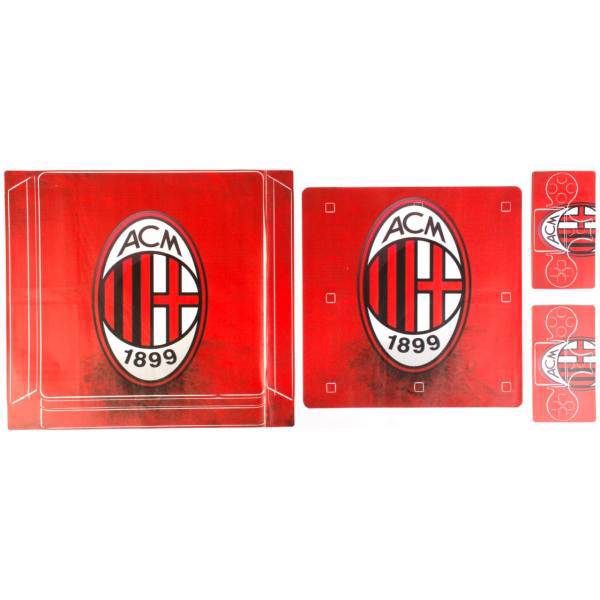 برچسب پلی استیشن 4 اسلیم مدل A.C. Milan، A.C. Milan PlayStation 4 SlimCover