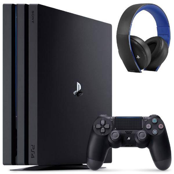 مجموعه کنسول بازی سونی مدل Playstation 4 Pro ریجن 2 کد CUH-7016B ظرفیت 1 ترابایت، Sony Playstation 4 Pro Region 2 CUH-7016B 1TB Game Console Bundle