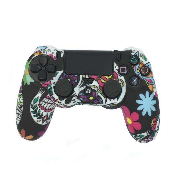 محافظ دسته دوال شاک 4 مدل Flower، Flower Dual Shock 4 Controller Cover