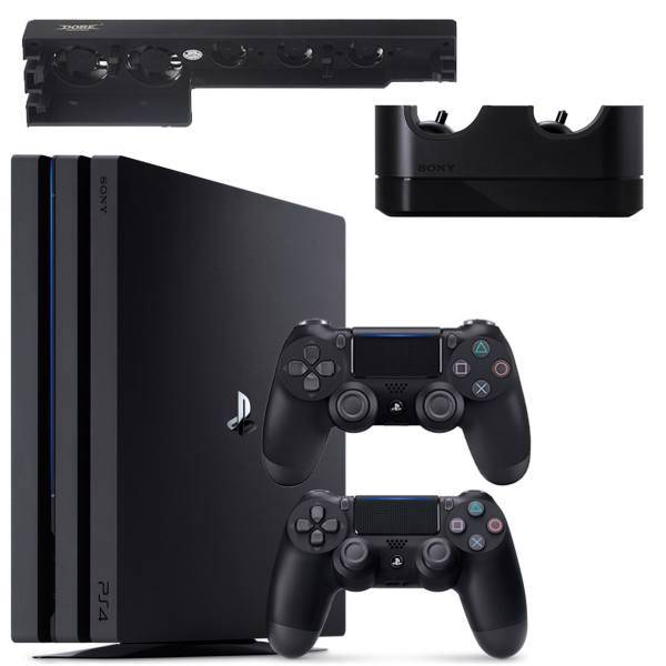 مجموعه کنسول بازی سونی مدل Playstation 4 Pro کد CUH-7016B Region 2 - ظرفیت 1 ترابایت، Sony Playstation 4 Pro Region 2 CUH-7016B 1TB Game Console