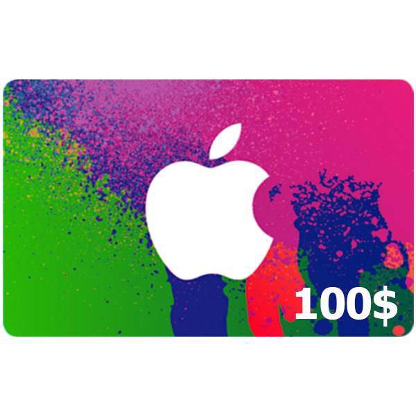 گیفت کارت 100 دلاری آیتونز، Apple iTunes 100 Dollars Gift Card