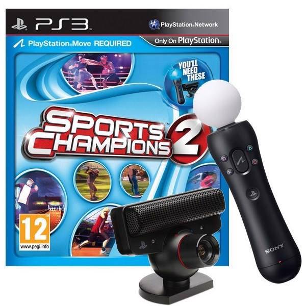 دستگاه کنترلر پلی استیشن Move به همراه دوربین و بازی Sports Champion2، Playstation Move+Eye Camera+Sports Champion 2