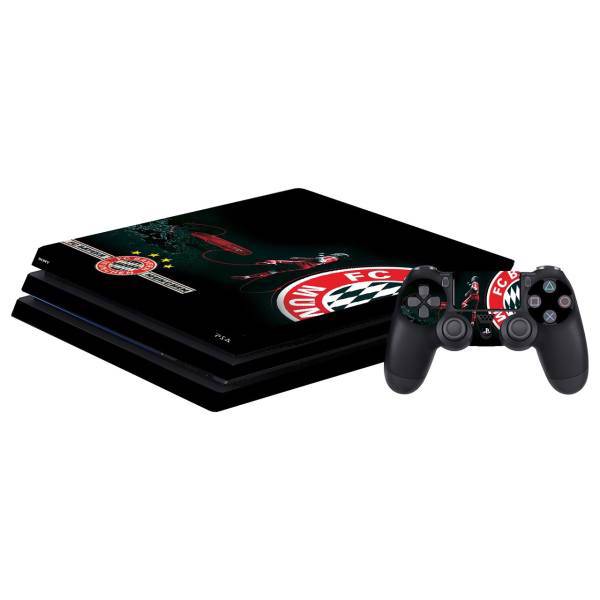 برچسب افقی پلی استیشن 4 پرو گراسیپا طرح بایرن مونیخ، Grasipa Bayern PlayStation 4 Pro Horizontal Cover