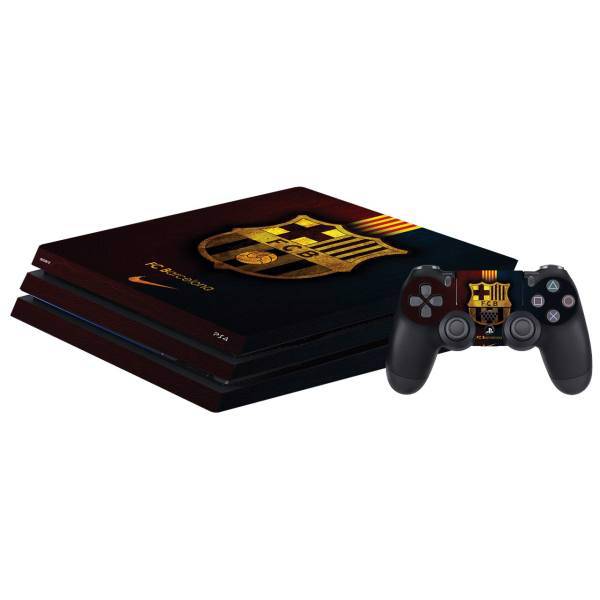 برچسب افقی پلی استیشن 4 پرو گراسیپا طرح بارسلونا، Grasipa Barcelona PlayStation 4 Pro Horizontal Cover