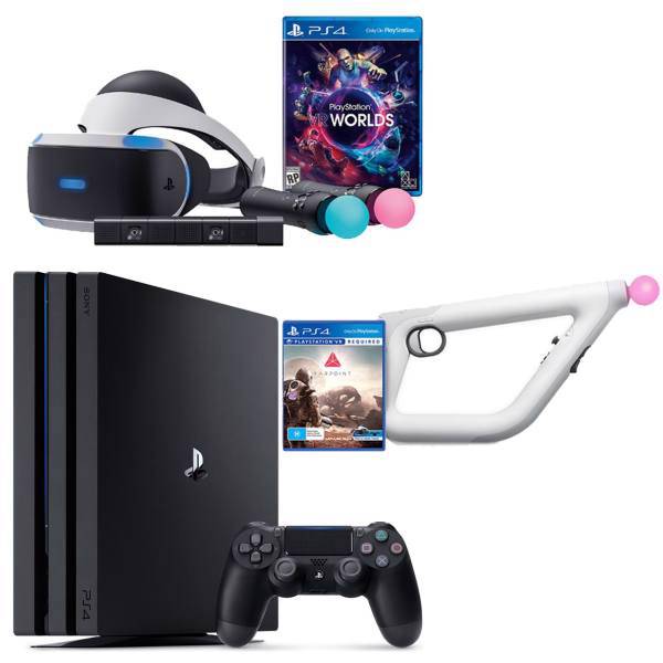 مجموعه کنسول بازی سونی مدل Playstation 4 Pro کد CUH-7016B Region 2 - ظرفیت 1 ترابایت، Sony Playstation 4 Pro Region 2 CUH-7016B 1TB Bundle Game Console