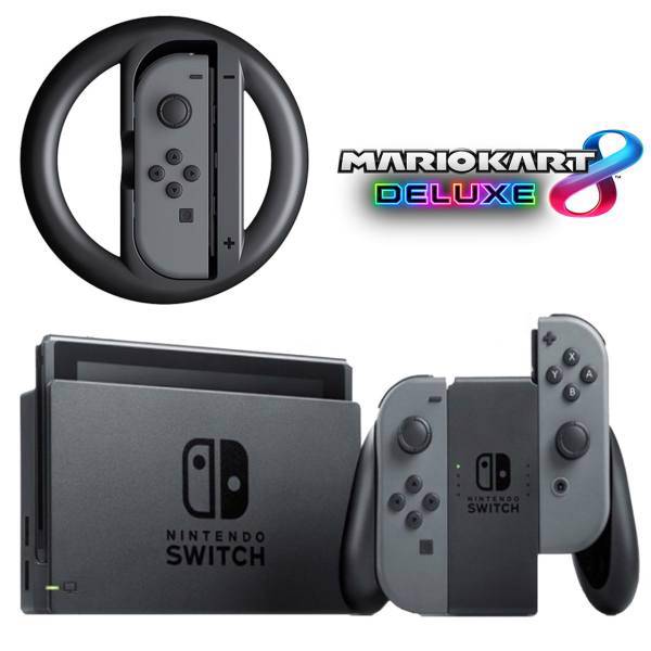 مجموعه کنسول بازی نینتندو مدل Switch Gray Joy-Con، Nintendo Switch Gray Joy Con Bundle Game Console