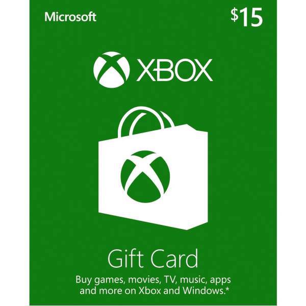 گیفت کارت 15 دلاری ایکس باکس آمریکا، Xbox 15 USD Gift Card