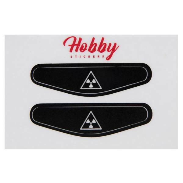برچسب دوتایی دوال شاک 4 هابی طرح Radio Active، Hobby Radio Active DualShock 4 Double Lightbar Sticker