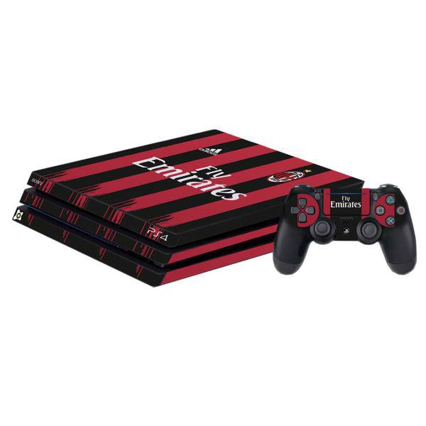 برچسب پلی استیشن 4 Pro آی گیمر طرح AC Milan، IGamer AC Milan Play Station 4 Pro Cover