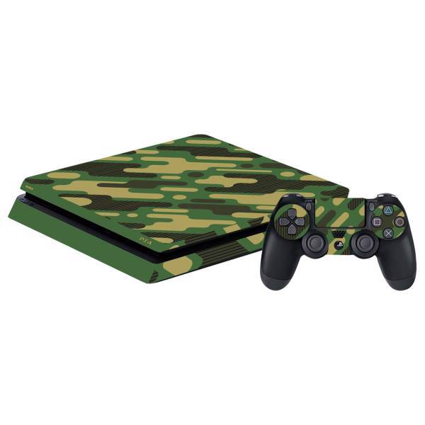 برچسب افقی پلی استیشن 4 اسلیم گراسیپا طرح Army، Grasipa Army PlayStation 4 Slim Horizontal Cover