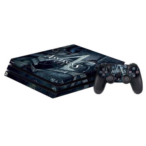 برچسب پلی استیشن 4 Pro آی گیمر طرح Assassins Creed 2، IGamer Assassins Creed 2 Play Station 4 Pro Cover