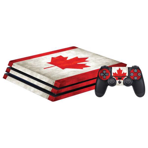 برچسب افقی پلی استیشن 4 پرو گراسیپا طرح Canada، Grasipa CAnada PlayStation 4 Pro Horizontal Cover