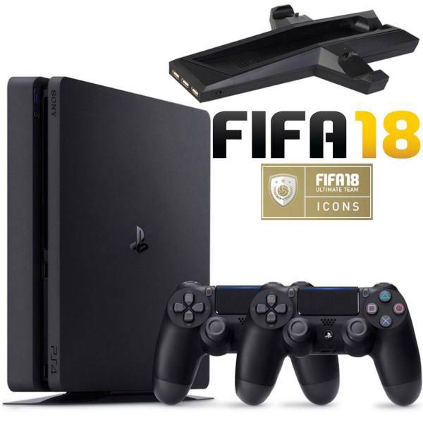 مجموعه کنسول بازی سونی مدل Playstation 4 Slim کد CUH-2116B Region 2 - ظرفیت 1 ترابایت، Sony Playstation 4 Slim Region 2 CUH-2116B 1TB Game Console Bundle