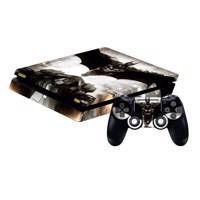 برچسب پلی استیشن 4 Slim پلی اینفینی مدل Batman Play infini Batman Play Station 4 Slim Cover